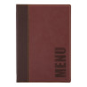 Menu Protettivo Contemporaneo A5 Rosso Scuro - Securit - Fourniresto