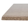 Piatto Tavolo Quadrato Effetto Legno Invecchiato - L 700 x P 700mm - Bolero