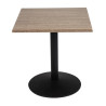 Piatto Tavolo Quadrato Effetto Legno Invecchiato - L 700 x P 700mm - Bolero