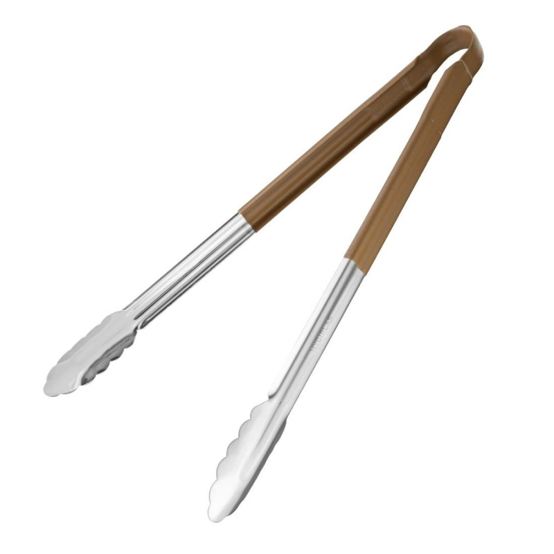 Pinza da servizio 405mm marrone - Vogue - Fourniresto Pinza da servizio 405mm marrone - Vogue - Fourniresto