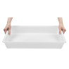 Bac Alimentare Poco Profondo Trasparente 540mm - Araven - Fourniresto