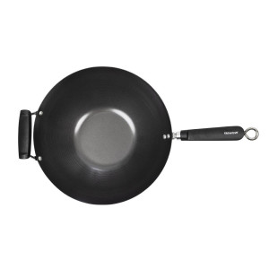 Wok Antiaderente Fondo Piatto - 35 cm - Kitchen Craft - Fourniresto