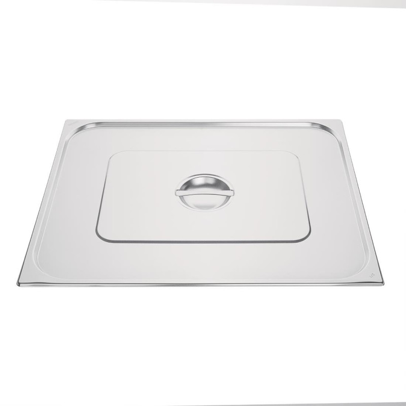 Coperchio in acciaio inossidabile doppio - GN 2/1 in acciaio inossidabile - Vogue - Fourniresto Coperchio in acciaio inossidabile doppio - GN 2/1 in acciaio inossidabile - Vogue - Fourniresto