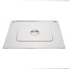 Coperchio in acciaio inossidabile doppio - GN 2/1 in acciaio inossidabile - Vogue - Fourniresto
