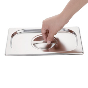 Coperchio in acciaio inossidabile - GN 1/4 - Vogue - Fourniresto