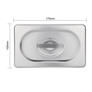 Coperchio in acciaio inossidabile - GN 1/4 - Vogue - Fourniresto