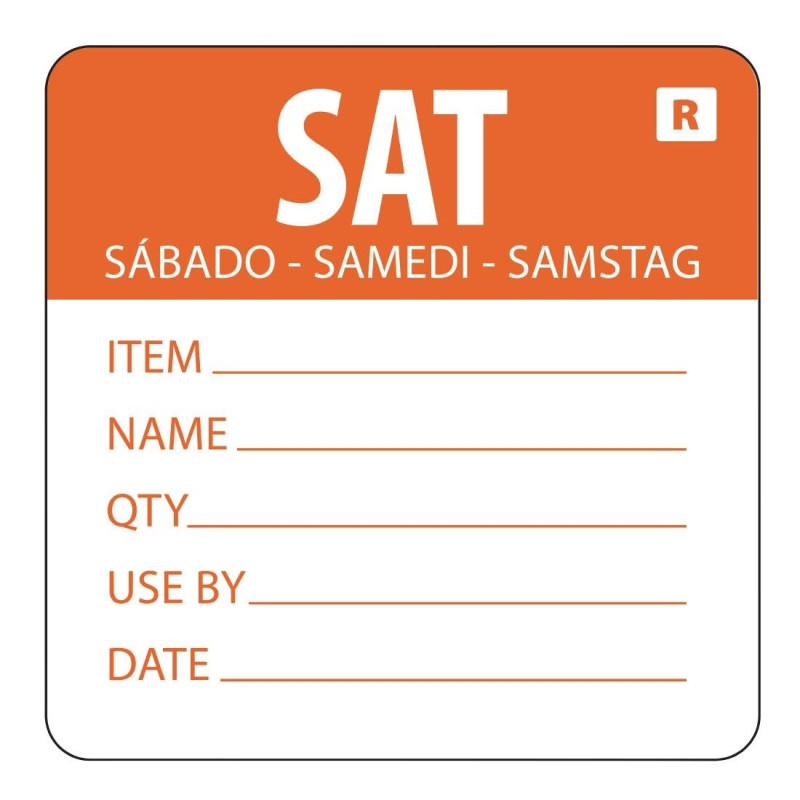 Etichetta rimovibile "Sabato" - Vogue Etichetta rimovibile "Sabato" - Vogue