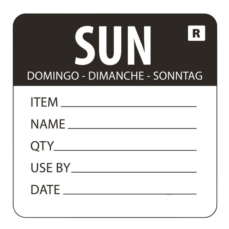 Etichetta rimovibile "Domenica" - Vogue Etichetta rimovibile "Domenica" - Vogue