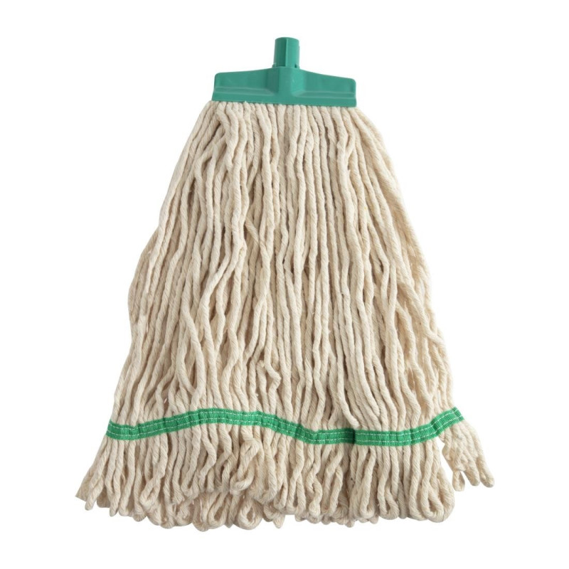 Testa di scopa con striscia di fissaggio verde - Scot Young - Fourniresto Testa di scopa con striscia di fissaggio verde - Scot Young - Fourniresto