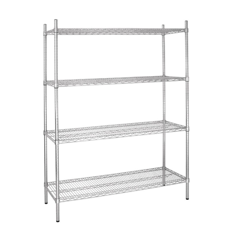 Scaffale Modulare 4 Livelli - L 1525 x P 457mm - Vogue Scaffale Modulare 4 Livelli - L 1525 x P 457mm - Vogue