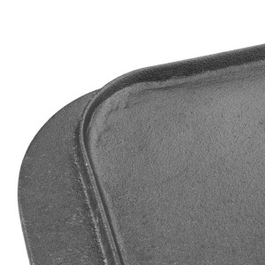 Piastra in ghisa reversibile - 482 x 260 mm - Vogue - Fourniresto