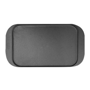 Piastra in ghisa reversibile - 482 x 260 mm - Vogue - Fourniresto