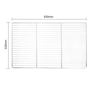 Griglia per forno in acciaio inossidabile - L 530 x P 330mm - Vogue
