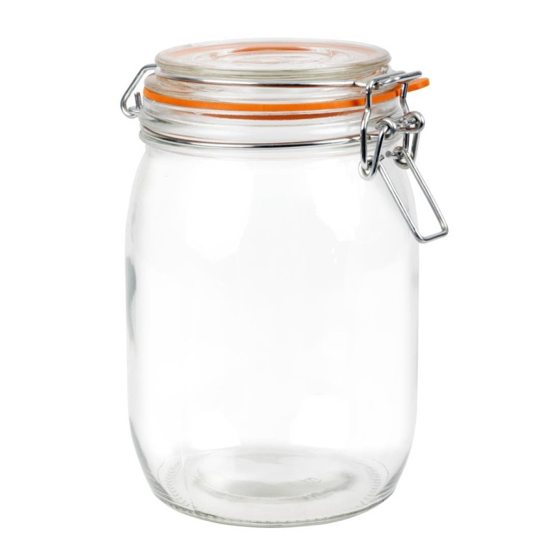 Barattolo per conserve con clip da 1 litro - Vogue - Fourniresto Barattolo per conserve con clip da 1 litro - Vogue - Fourniresto