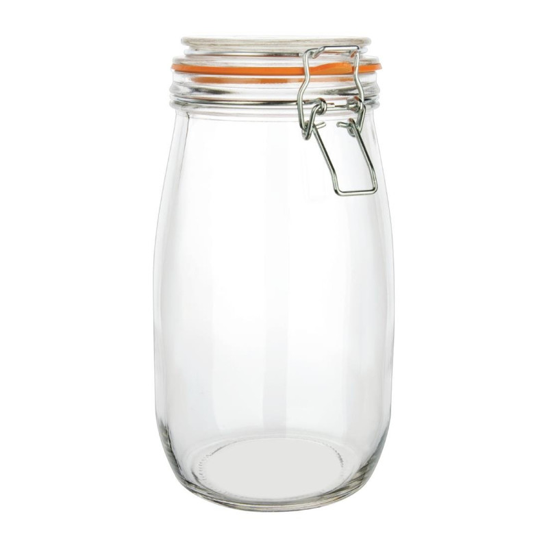 Barattolo per conserve con clip da 1,5L - Vogue - Fourniresto Barattolo per conserve con clip da 1,5L - Vogue - Fourniresto