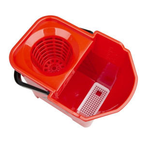 Secchio strizzatore rosso 14L - Jantex - Fourniresto