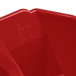 Secchio strizzatore rosso 14L - Jantex - Fourniresto