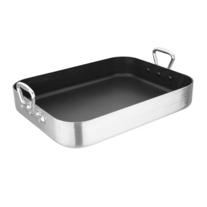 Piatto da arrosto antiaderente - L 450 x P 350 mm - Vogue