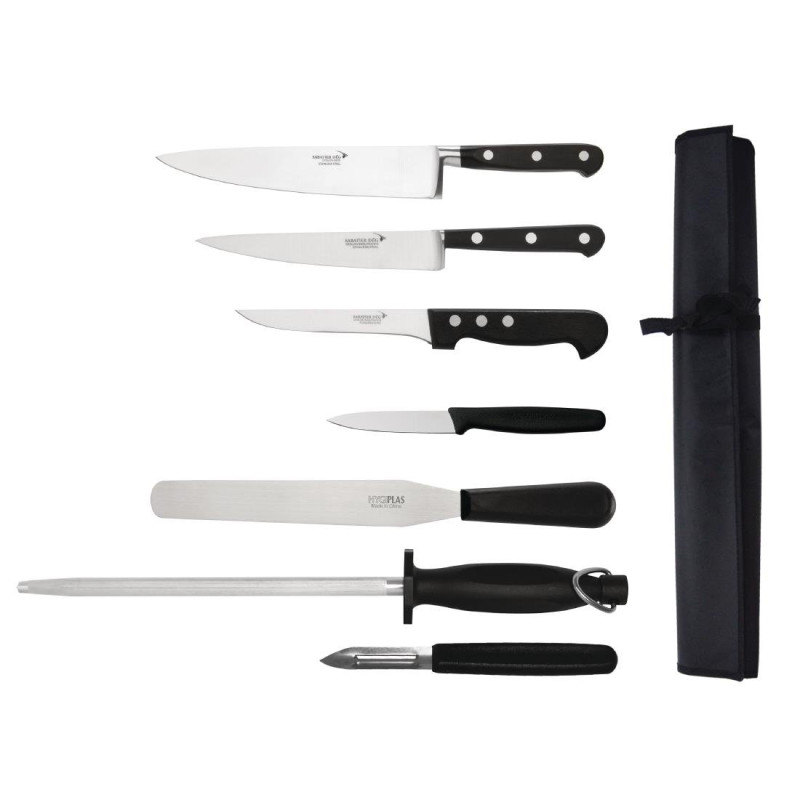 Set di 7 coltelli con custodia - DEGLON Set di 7 coltelli con custodia - DEGLON