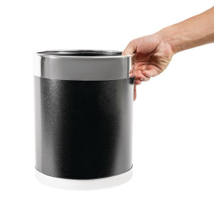 Cestino per la carta con bordo argentato - Bolero - Fourniresto