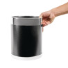 Cestino per la carta con bordo argentato - Bolero - Fourniresto