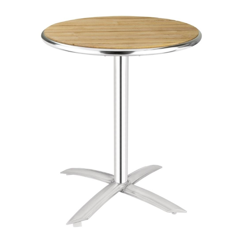 Tavolo pieghevole in legno Ø 60 cm - Bolero - Fourniresto Tavolo pieghevole in legno Ø 60 cm - Bolero - Fourniresto
