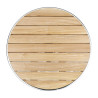 Tavolo pieghevole in legno Ø 60 cm - Bolero - Fourniresto