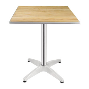 Tavolo quadrato in frassino 60 x 60 cm - Bolero - Fourniresto
