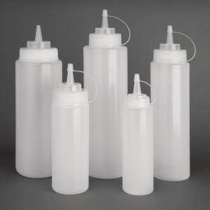 Distributore di salsa 1L trasparente - Vogue - Fourniresto