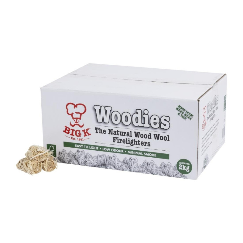 Accenditore in Lana di Legno Naturale FSC - 2 Kg - Big K Accenditore in Lana di Legno Naturale FSC - 2 Kg - Big K