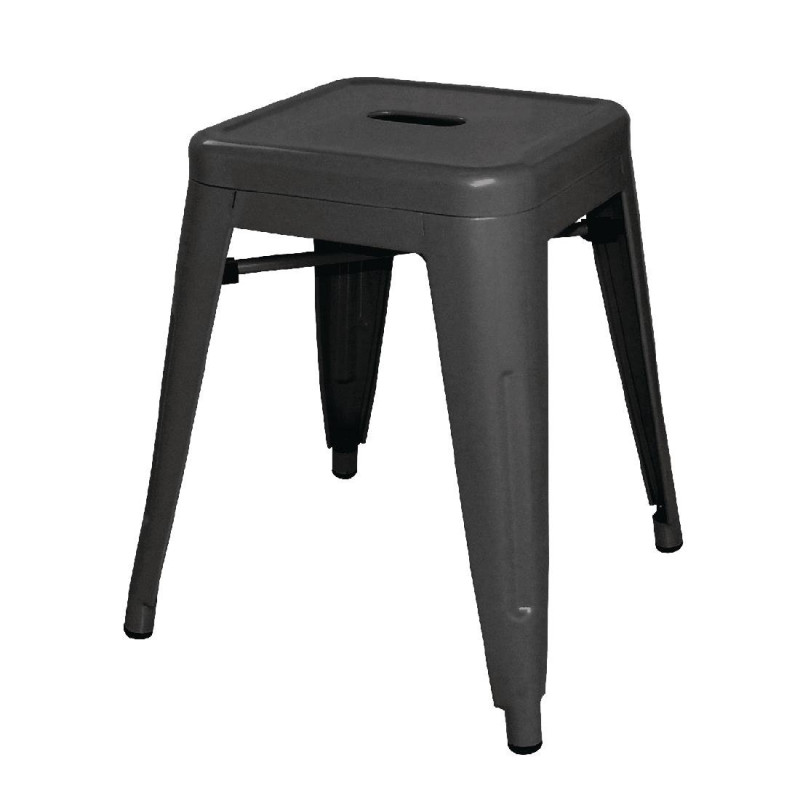 Sgabelli bassi in acciaio nero - Set di 4 - Bolero Sgabelli bassi in acciaio nero - Set di 4 - Bolero
