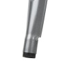 Sgabelli alti con schienale e seduta in legno - Grigio metallizzato - Set di 4 - Bolero