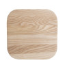 Sgabello alto in acciaio zincato con seduta in legno - Set da 4 - Bolero