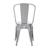 Sedie in Acciaio Grigio Metallizzato - Set di 4 - Bolero