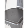 Sedie in Acciaio Grigio Metallizzato - Set di 4 - Bolero