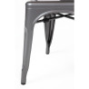 Sedie in Acciaio Grigio Metallizzato - Set di 4 - Bolero