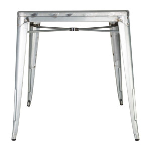 Tavolo Quadrato in Acciaio Grigio - L 668 x P 668 mm - Bolero