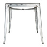 Tavolo Quadrato in Acciaio Grigio - L 668 x P 668 mm - Bolero