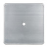 Tavolo Quadrato in Acciaio Grigio - L 668 x P 668 mm - Bolero