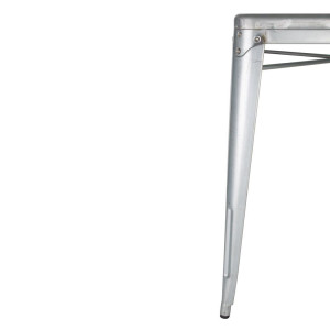 Tavolo Quadrato in Acciaio Grigio - L 668 x P 668 mm - Bolero