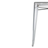 Tavolo Quadrato in Acciaio Grigio - L 668 x P 668 mm - Bolero