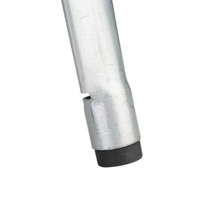 Tavolo Quadrato in Acciaio Grigio - L 668 x P 668 mm - Bolero