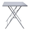 Tavolo da terrazza pieghevole grigio - 1100 x 700 mm - Bolero