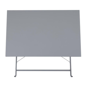 Tavolo da terrazza pieghevole grigio - 1100 x 700 mm - Bolero