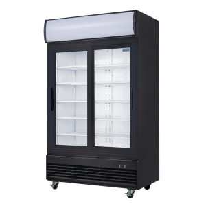 Vetrina refrigerata positiva per bevande - Porte scorrevoli - 950 L - Polar