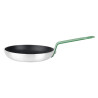 Padella in alluminio antiaderente con manico verde - Ø200mm Hygiplas: Cottura professionale semplificata!