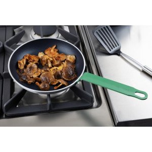 Padella in alluminio antiaderente con manico verde Ø 240 mm - Qualità professionale Hygiplas