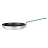 Padella in alluminio antiaderente con manico verde 280 mm - Hygiplas: cottura precisa, facile da pulire