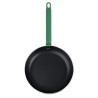 Padella in alluminio antiaderente con manico verde 280 mm - Hygiplas: cottura precisa, facile da pulire