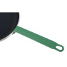 Padella in alluminio antiaderente con manico verde 280 mm - Hygiplas: cottura precisa, facile da pulire